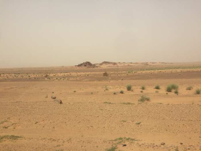 The Sahara really starts to get serious somewhere between Agadez and Arlit, which are about five hours apart by road.