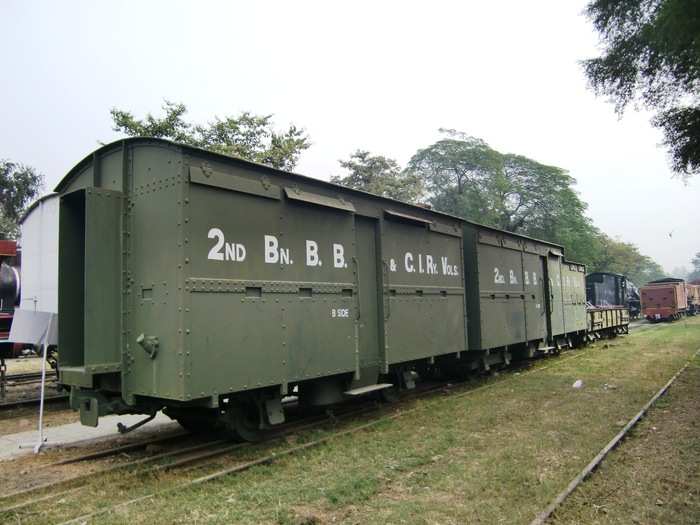 The wartime role of trains has not been totally forgotten. This Russian train, now decommissioned, is part of an installation in its home country.