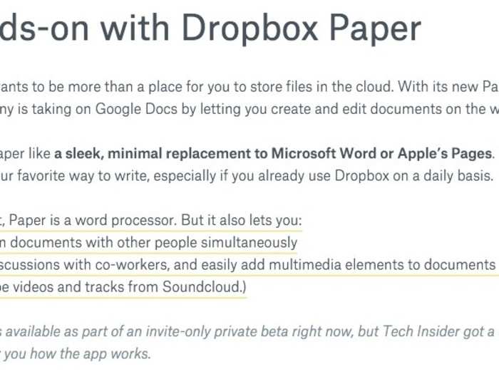 Paper only offers one font to write in with three sizes. You can do bold, strikethrough, and list formatting.