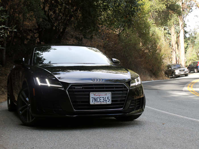 Audi produces some of the best LED lights arrays in the car business. The TT looks menacing, even in the middle of the afternoon with the daytime-running lights on.