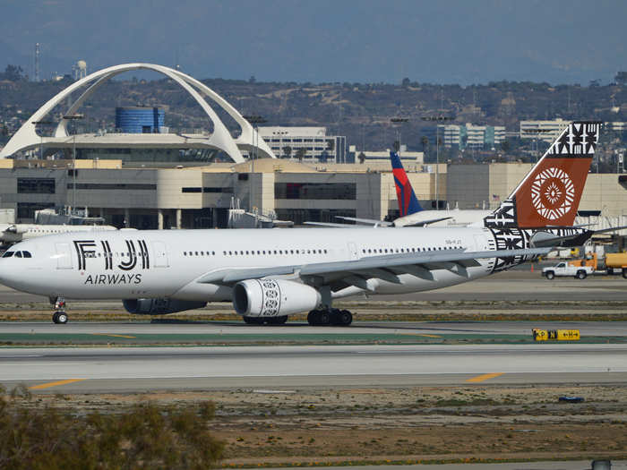 5.Fiji Airways: The recently re-branded Air Pacific is the national airline of Fiji. Its tribal-esque exterior is evocative of the island