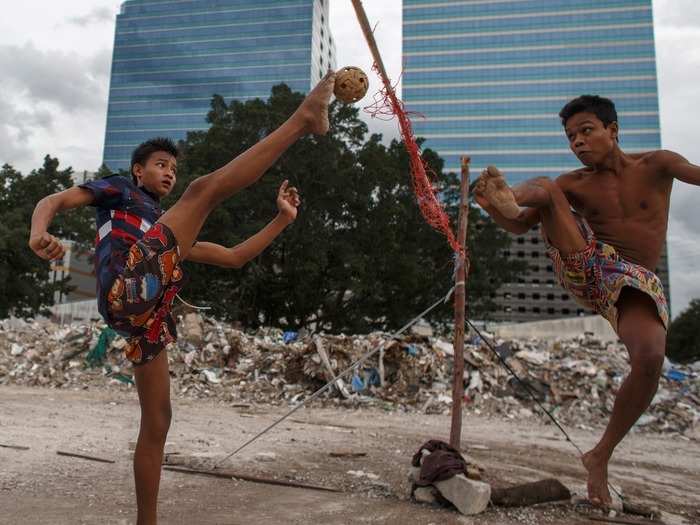 Sepak Takraw is a sport that is native to Southeast Asia. Players must use any part of their bodies — besides their hands and arms — to send a rattan ball into the opposing court. The exact rules can vary depending on where the game is being played.