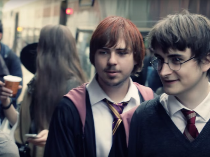 This Harry Potter lookalike was a celebrity in his own right. He even taught a "Defense Against the Dark Arts" class to a group of excited kids.