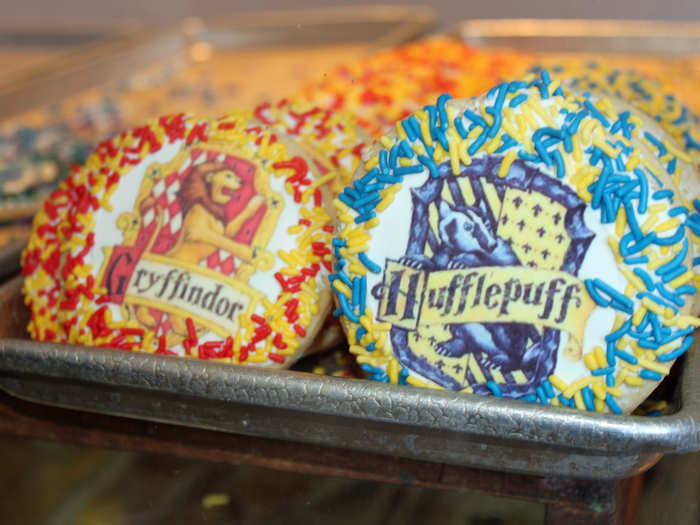 Loyal members of Gryffindor and Hufflepuff gobbled up these themed cookies. The magical treats seemed never-ending.