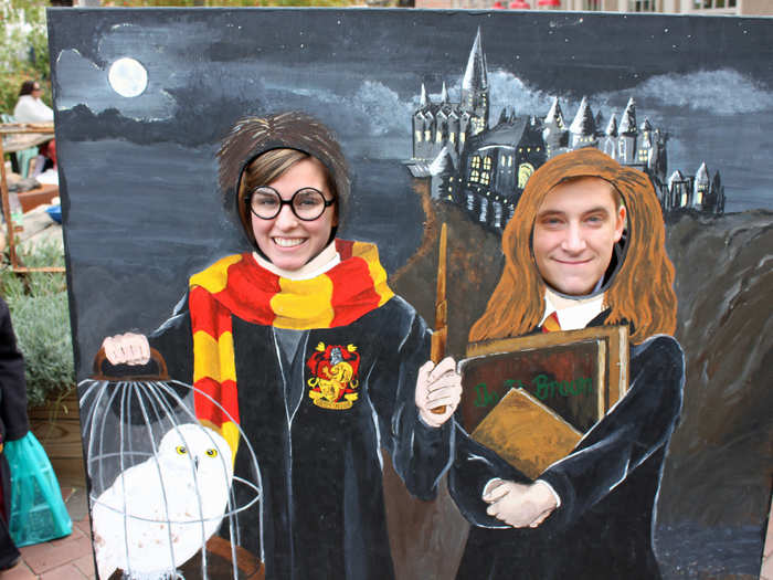 Small photo-ops like this one helped make the festival even more fun. (I insisted on being Harry since I already had the glasses. My Hermoine was a good sport.)