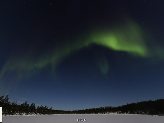 One Trekker saw the Northern Lights from Pitkäjärvi lake in Finland. It