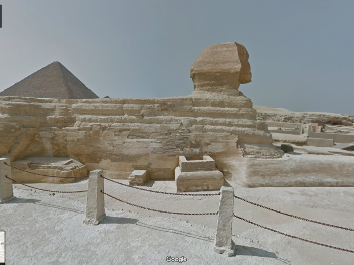 Google Maps published Street View photos of the roads surrounding Egypt