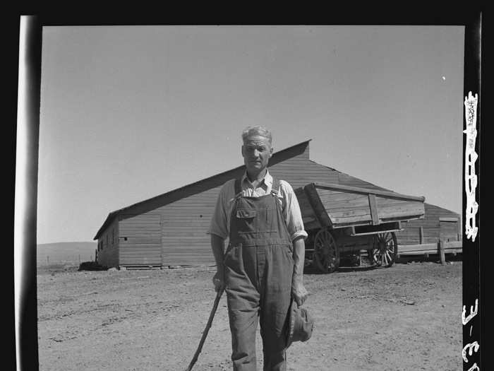 Farmer Chris Ament stands on his wheat farm in the Columbia Basin, where he has farmed for 33 years. "I won