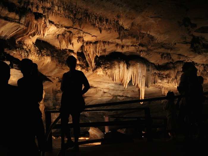 INDIANA: Discovered by two school children in 1883, Marengo Cave in Marengo is one of only four show caves in the entire state of Indiana. Tours have been going on since the cave