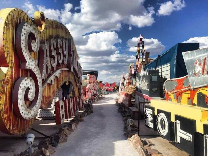 NEVADA: The Neon Museum is a nonprofit that collects and preserves the neon signs of Las Vegas. Visitors can view the approximately 150 signs within the museum and learn about how they were made and what role they played in Las Vegas history.