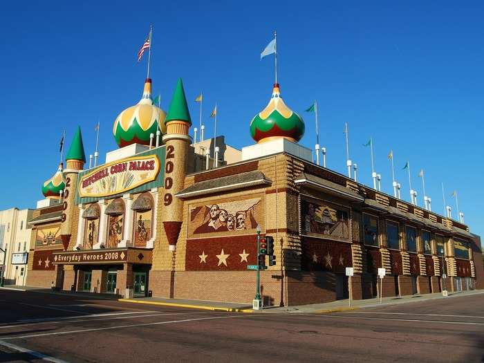 SOUTH DAKOTA: The Corn Palace in Mitchell, South Dakota, calls itself "The World