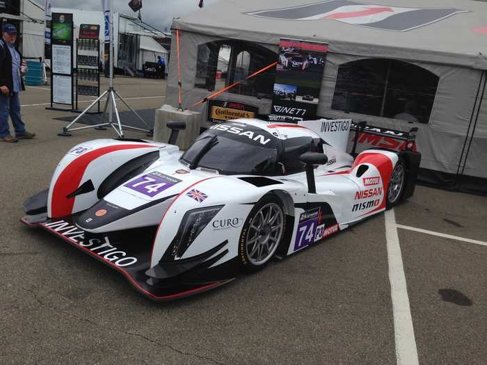 This Nissan raced at the 24 Hours of Le Mans this year. It wasn