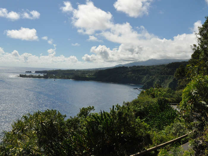 Hana Highway in Hawaii travels along Maui