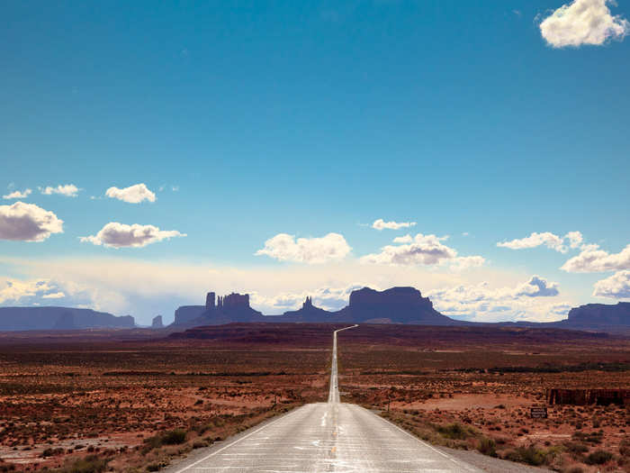 Scenic Byway 163 stretches from the Arizona border through Utah