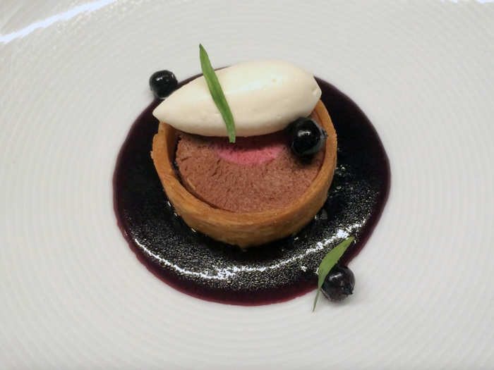 This tiny steak was probably my favorite dish of the night. It symbolized "first fine dining experience," and looked just like Beef Wellington.