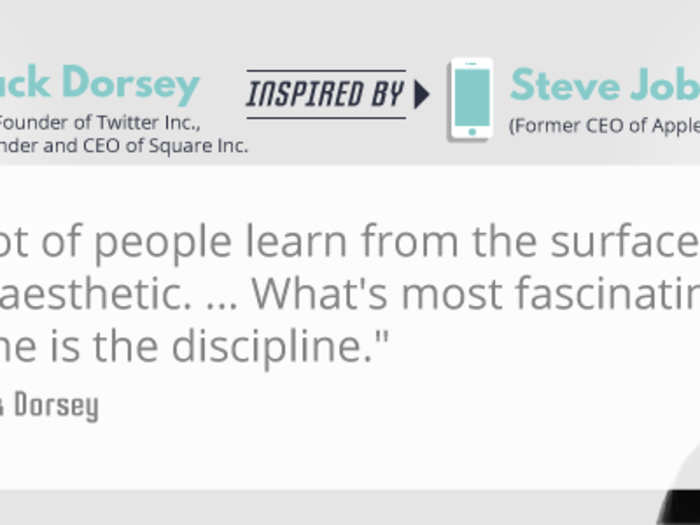 Jack Dorsey took his Steve Jobs inspiration a step further this year, when he too become CEO of two companies at once (Square and Twitter in his case, Pixar and Apple in Jobs