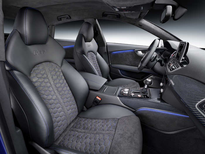 Audi engineers even added knee pads to cushion occupants during spirited driving.