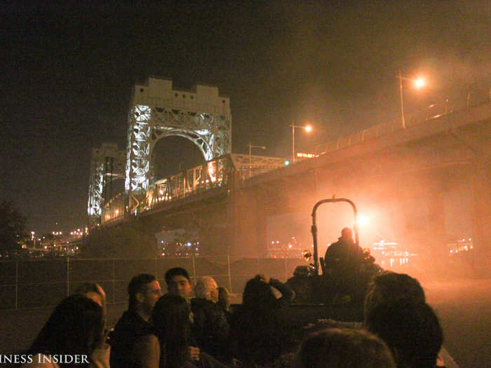 We looped down under the Triborough Bridge, which connects Manhattan to Randall