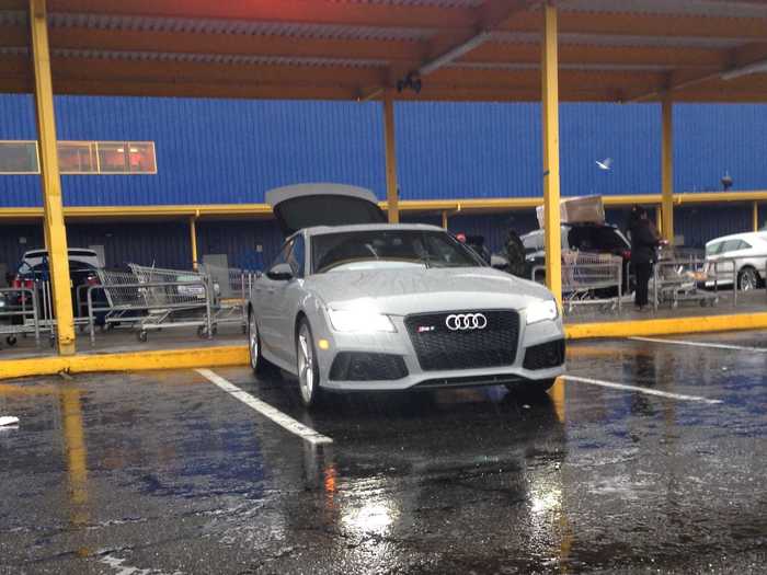 The RS 7 fit in perfectly at the store