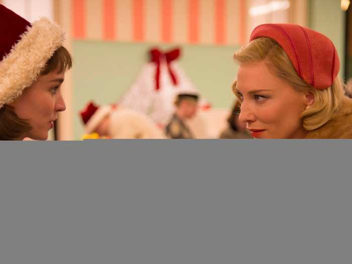 "Carol" is about two women who begin a relationship that society thinks is wrong.