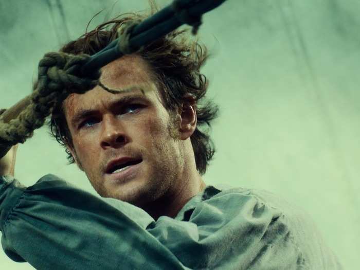 "In the Heart of the Sea" is the true story of a whaling ship in the 1820s that is split in half by a sperm whale.