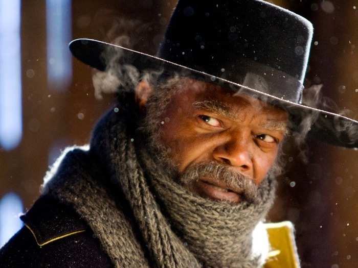 "The Hateful Eight" features a group of bounty hunters who find shelter at a lodge during a blizzard. The lodge houses betrayal and deception.