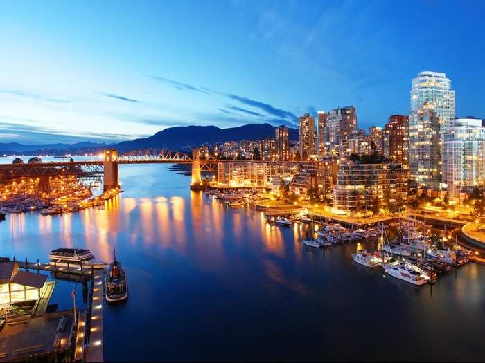 19. VANCOUVER, CANADA — Vancouver is a popular tourist destination thanks to its scenic views, friendly locals, and relatively mild climate. The city also has a diverse population and is home to some of the country