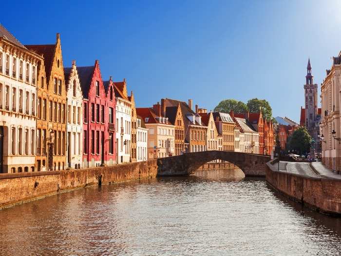 8. BRUGES, BELGIUM — Known for its cobblestone streets, canals, and preserved Old Town, Bruges is a medieval fairy tale brought to life. The city