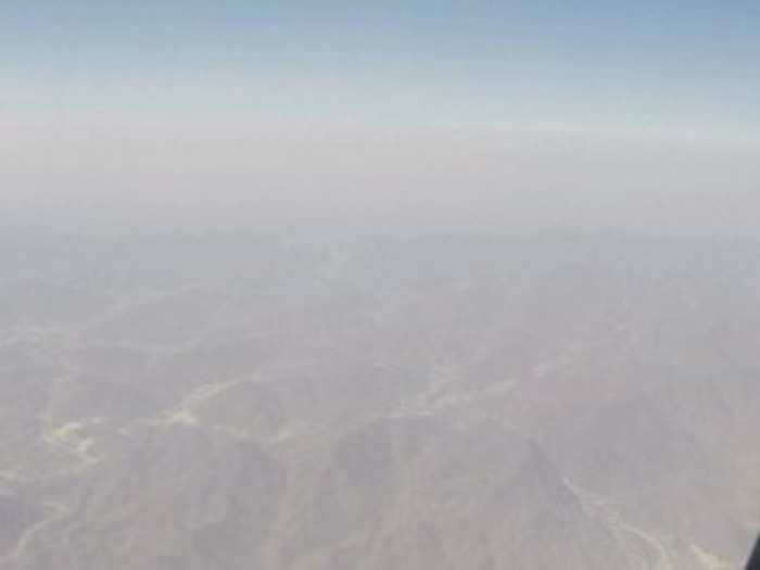 As we were descending, I got a glimpse of the amazing Middle Eastern scenery.