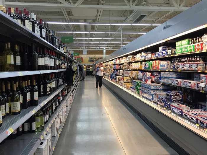 The wine and beer selection is extensive. Customers near some Neighborhood Market locations can order their groceries online and then pick them up at stores. Walmart has rolled out out online grocery pickup in 20 cities.