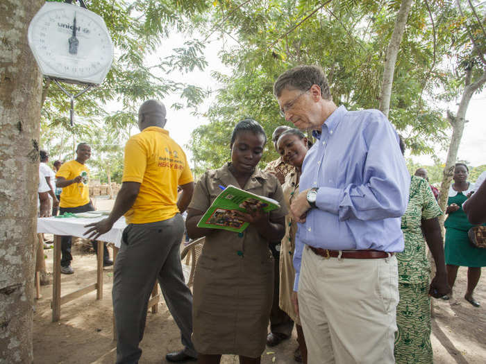 The Bill & Melinda Gates Foundation has had its hand in a number of projects, from eradicating diseases in remote corners of the world to developing richer sources of food for impoverished people. Gates has also donated millions to improving education in the US.