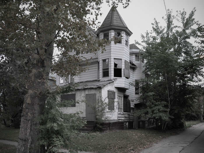 This abandoned home in East Cleveland was marked by ABC news as the dumping ground of a serial killer in 2013.