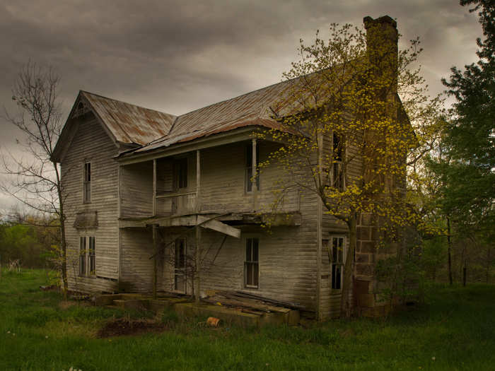 This Texarkana, Arkansas, house sits in front of the road where the "Phantom Killer" took his victims. His crimes are often called the Moonlight Killings.