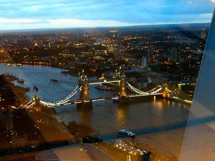 The Sky Garden sits about 150 metres above the city, giving you unique views like this one.