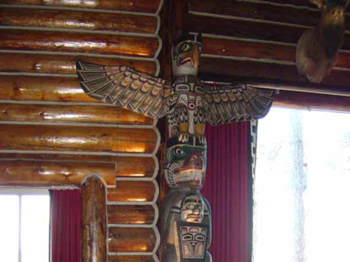 There are also totem poles...