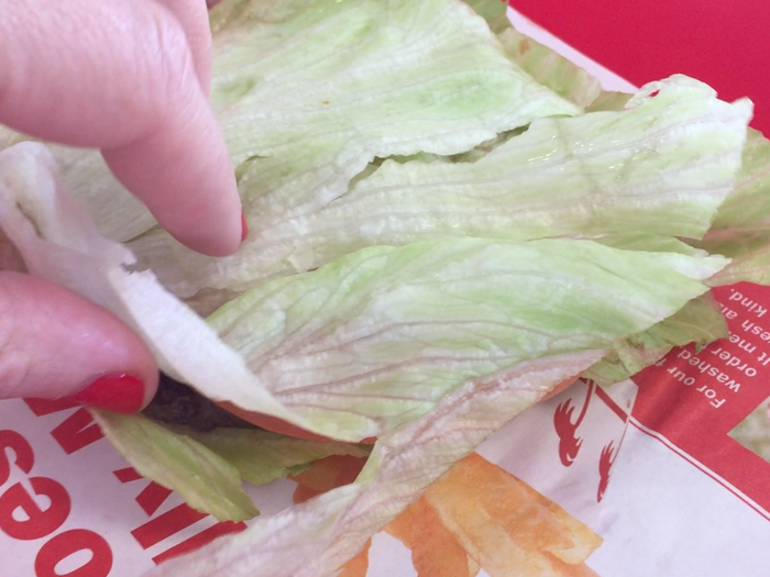 The ingredients are simple: lettuce...