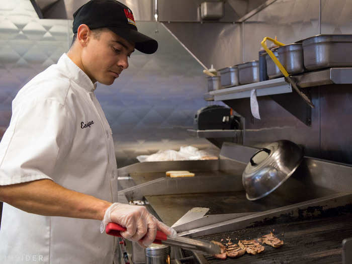 Fast-food cooking is not what we do," Serritella said. "What we ask people to do back here is too meticulous.