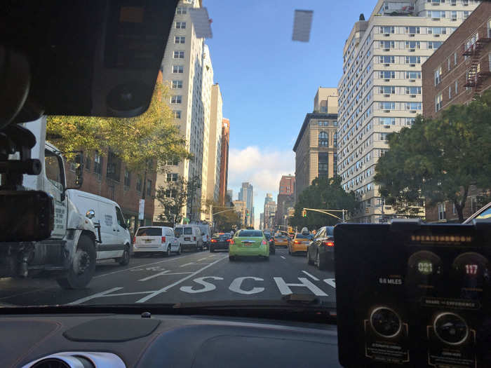 Our drive to the Flatiron district, where Tech Insider