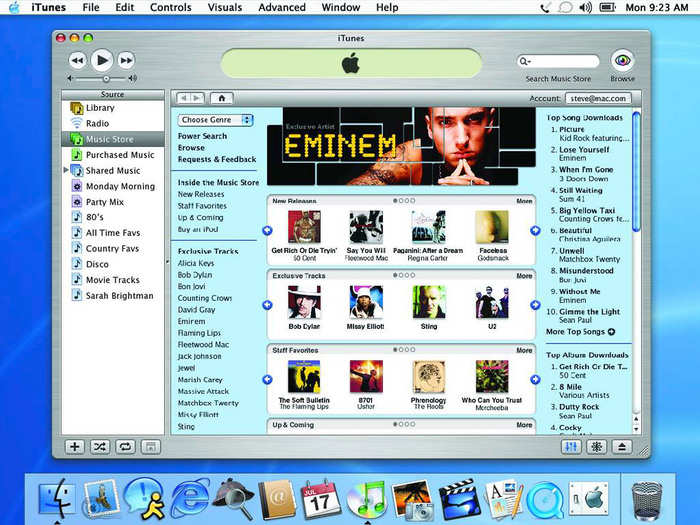 In 2003, Apple opened up the iTunes Music Store, with its novel $0.99 per song pricing model, to turn the iPod into the center of a digital media universe. Around the same time, the iPod and iTunes both hit Windows, jumpstarting Apple