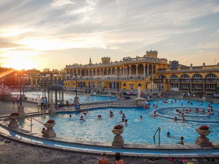 With indoor and outdoor pools, Budapest