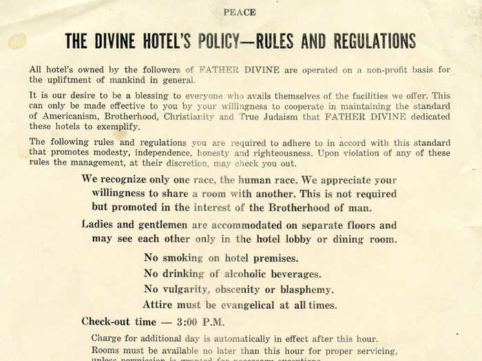 The rules were strict under Divine