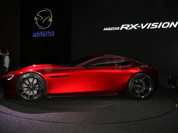 The sleek concept represents Mazda