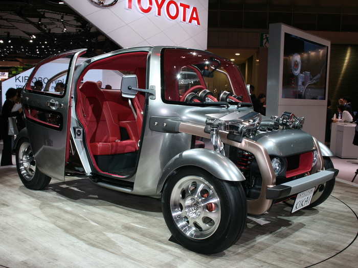 From here, the show takes a wacky turn with cars such as the Toyota Kikai.