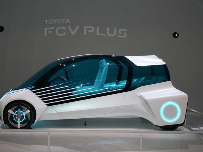 In the area of advanced propulsion, Toyota rolled out its FCV Plus concept. Its on board hydrogen fuel cell powerplant can also double as a generator for your home.