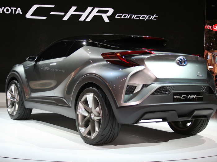 The Toyota C-HR gives show-goers a glimpse of the design direction the company