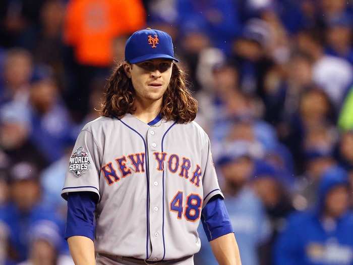 Jacob deGrom has arguably the most famous mane in baseball.