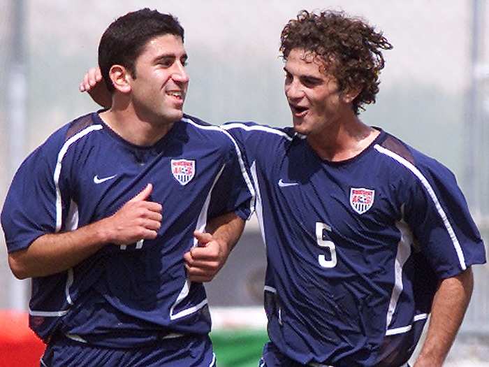 Yes, this is Kyle Beckerman (right) for the Under-23 national team in 2004.