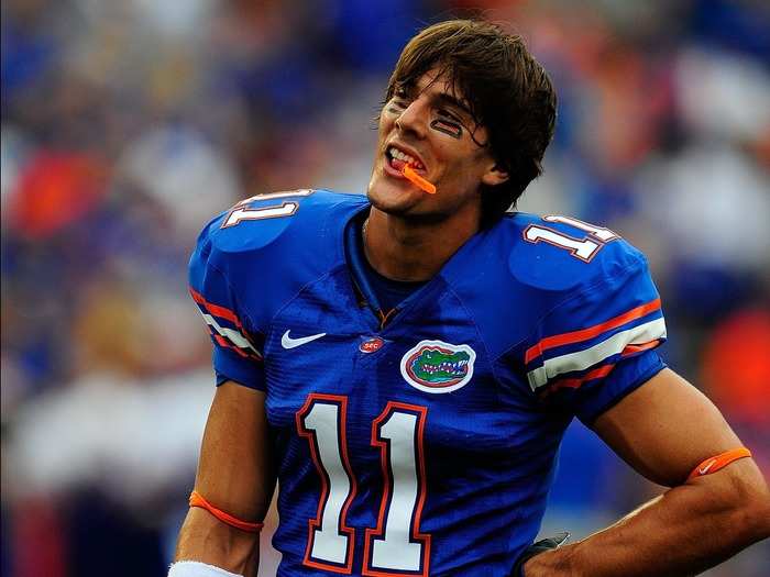 At Florida, he rocked more of a mop.