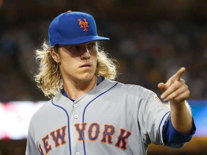 Along with Jacob deGrom, Noah Syndergaard has made the New York Mets a great pitching staff with amazing hair.