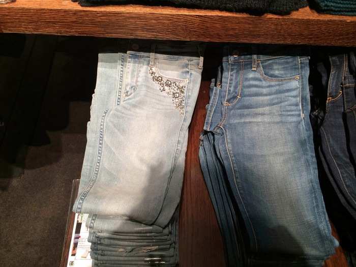 Rhinestone-embellished jeans? Not my thing, but teens may go for that.